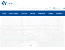 Tablet Screenshot of lucas.nl